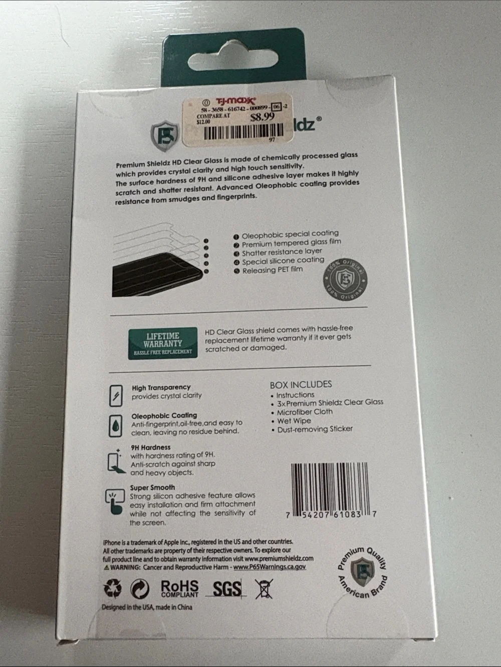 HD Clear Glass Screen Protector for iPhone - 3-Pack